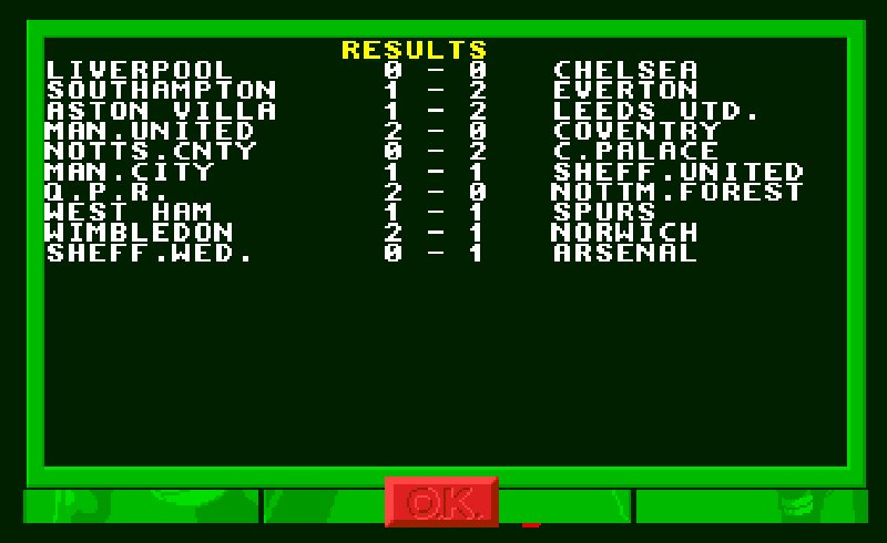 1st Division Manager retro game