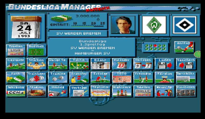 Bundesliga Manager Hattrick retro game