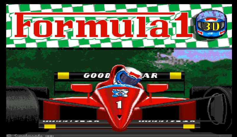 Formula 1 3D retro game