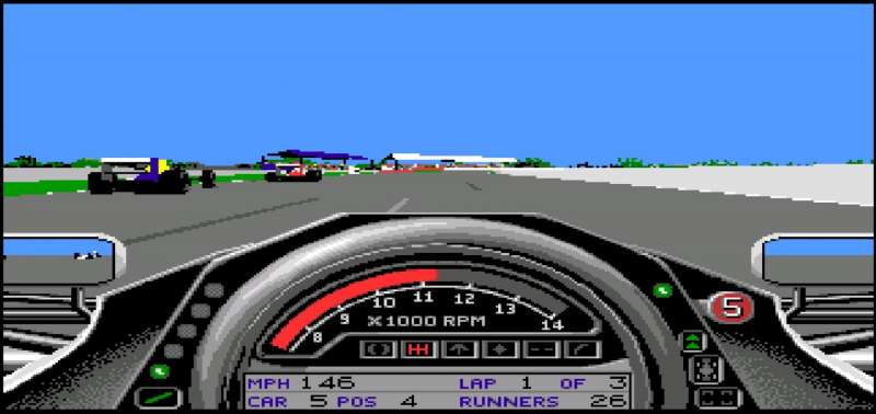 Formula One Grand Prix retro game