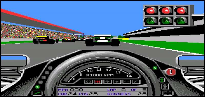 Formula One Grand Prix retro game