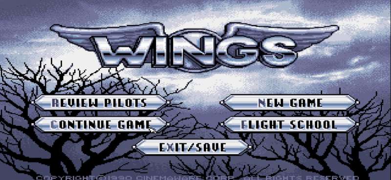 Wings retro game
