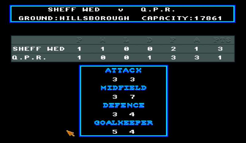 British Manager retro game