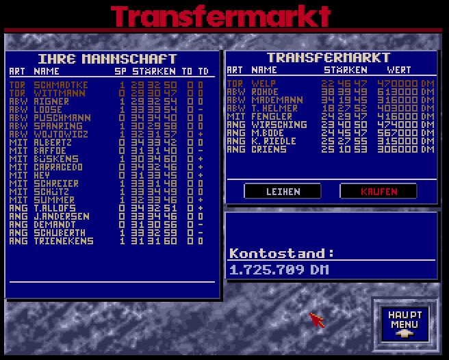 Bundesliga Manager retro game