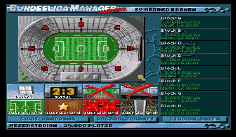 Bundesliga Manager Hattrick retro game