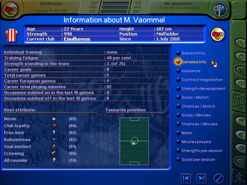 Director of Football retro game