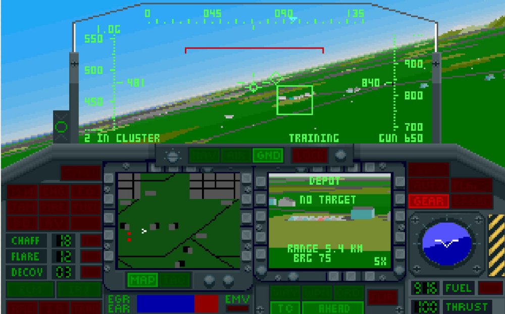 F-117 Stealth Fighter retro game