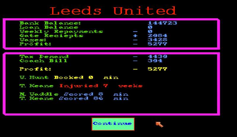 Football Boss retro game