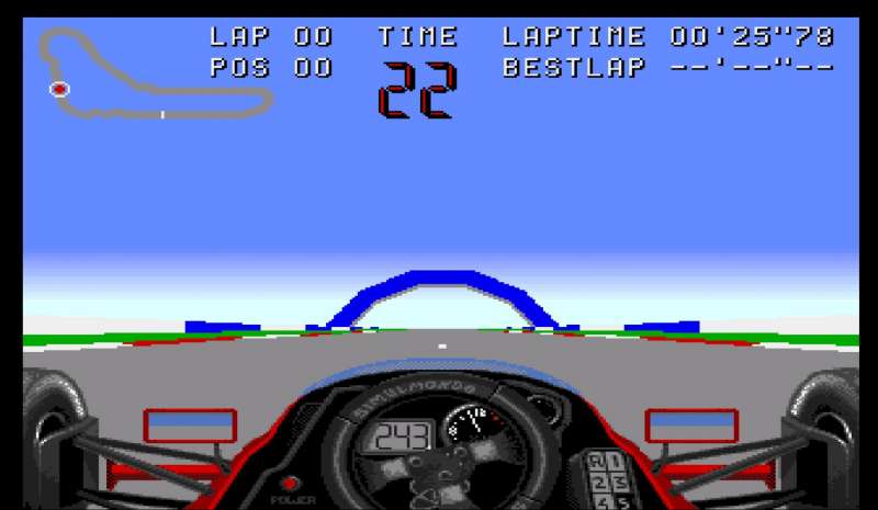 Formula 1 3D retro game