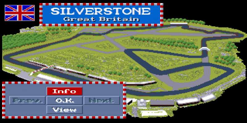 Formula One Grand Prix retro game