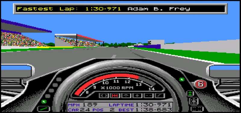 Formula One Grand Prix retro game