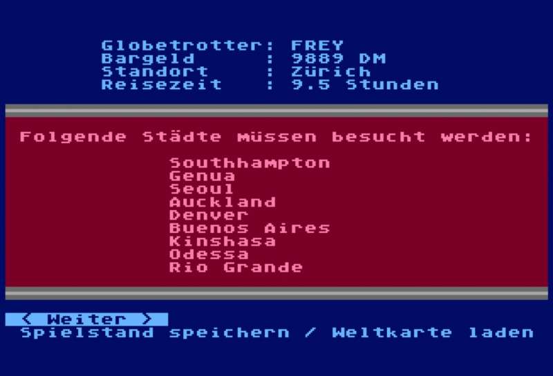 Globetrotter retro game