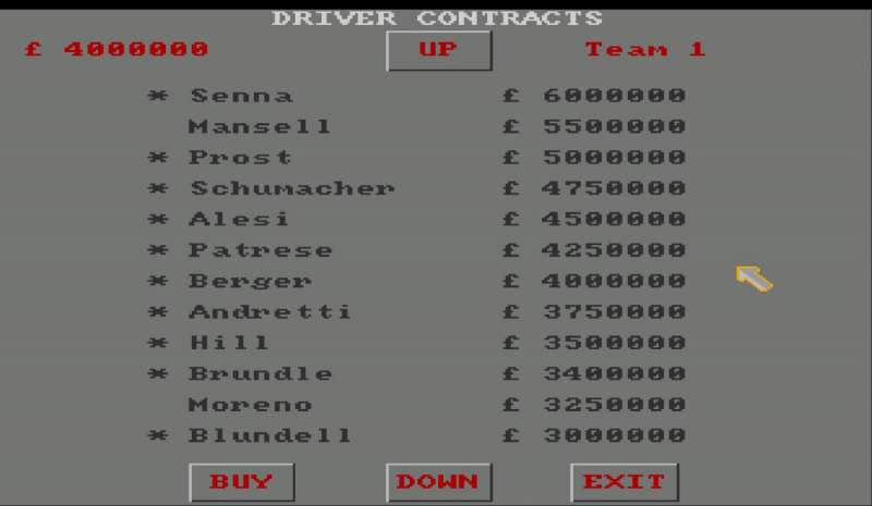 Grand Prix Manager retro game