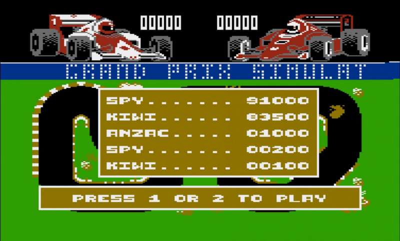Grand Prix Simulator retro game