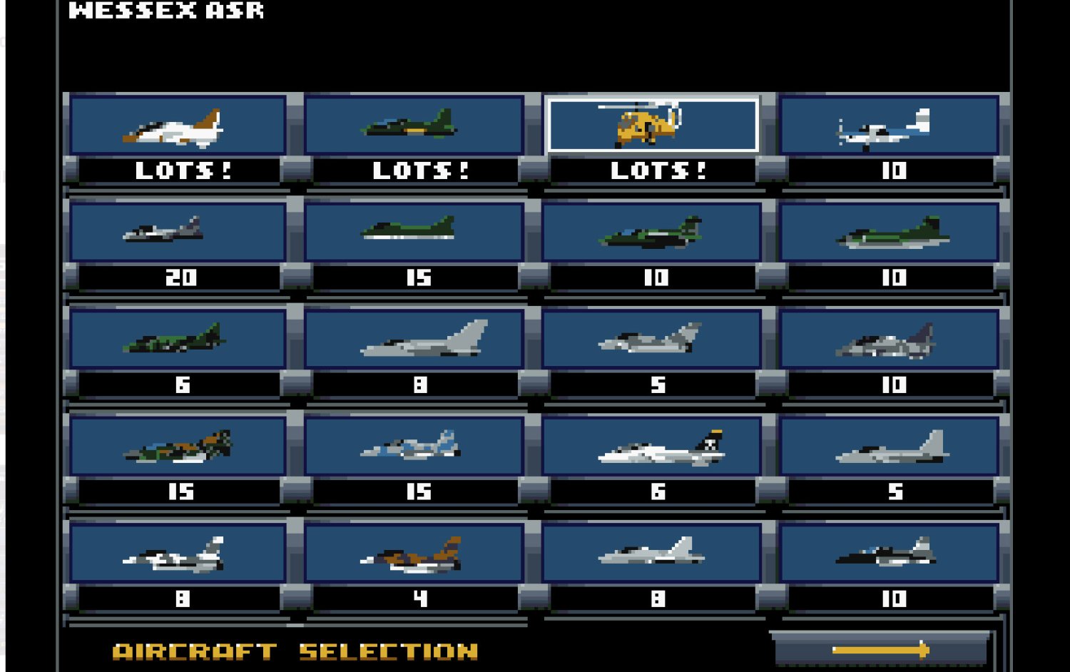 Jetstrike retro game