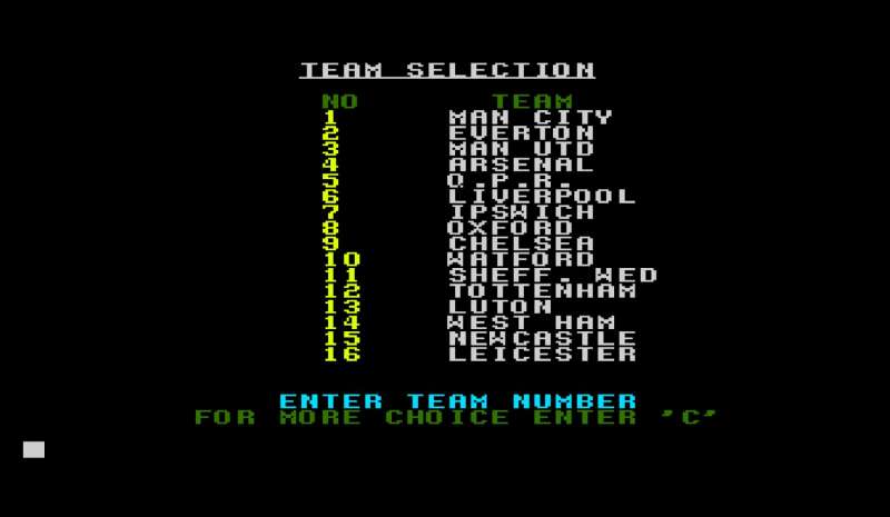 League Challenge retro game