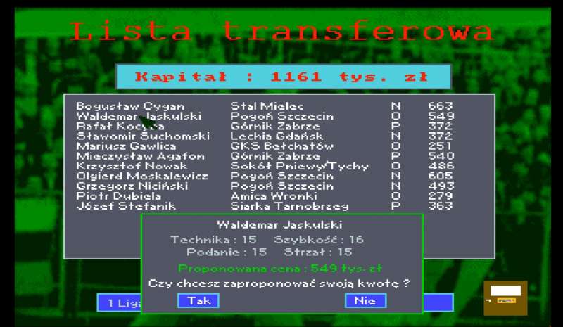Liga Polska Manager retro game