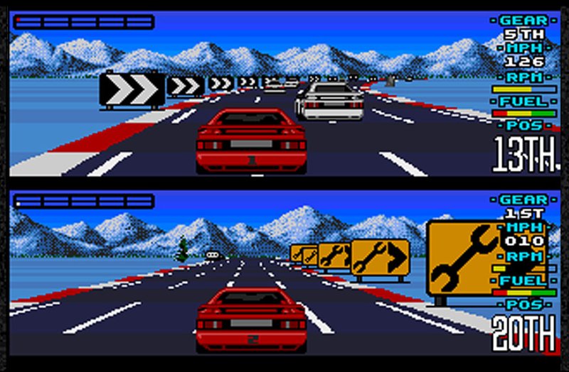 Lotus Esprit Turbo Challenge retro game