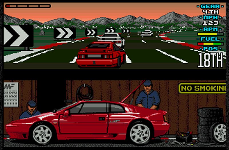 Lotus Esprit Turbo Challenge retro game