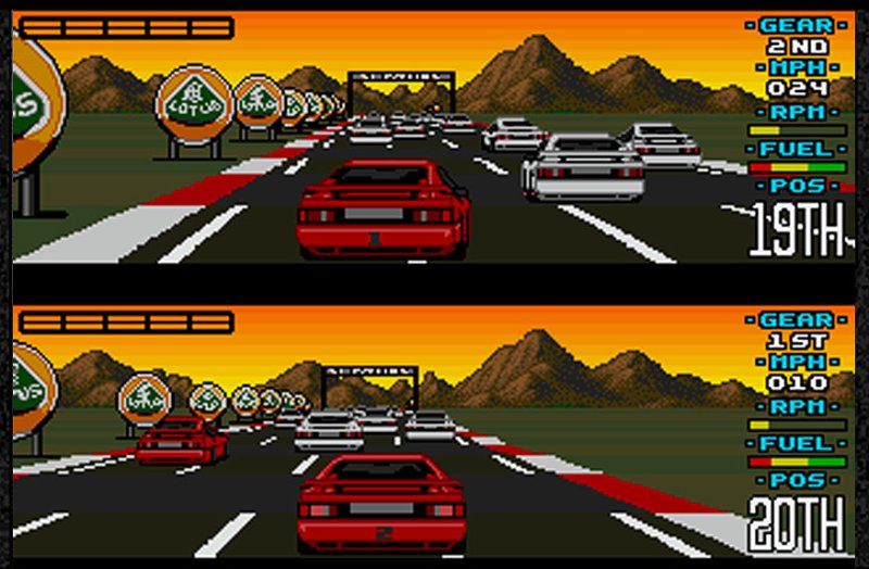 Lotus Esprit Turbo Challenge retro game