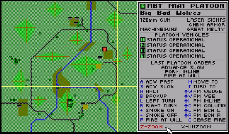 M1 Tank Platoon retro game