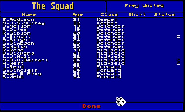 Player Manager retro game