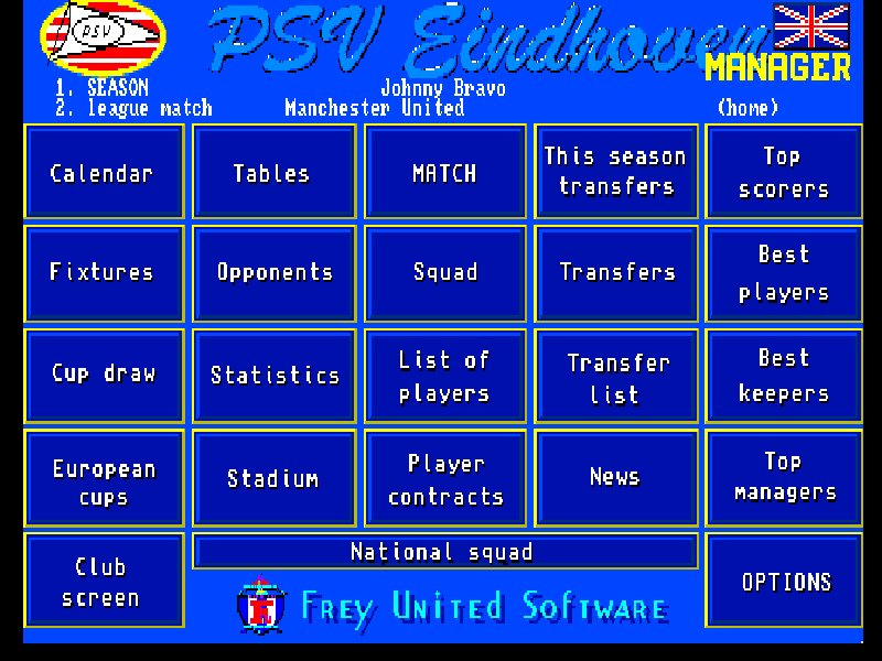 PSV Eindhoven Manager retro game