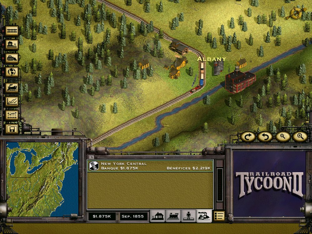 Railroad Tycoon II retro game