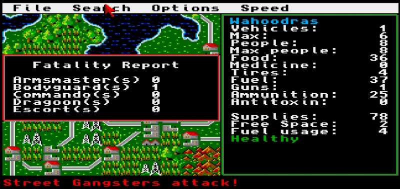 Roadwar 2000 retro game