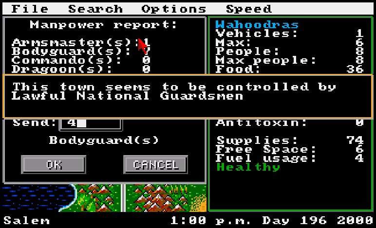 Roadwar 2000 retro game