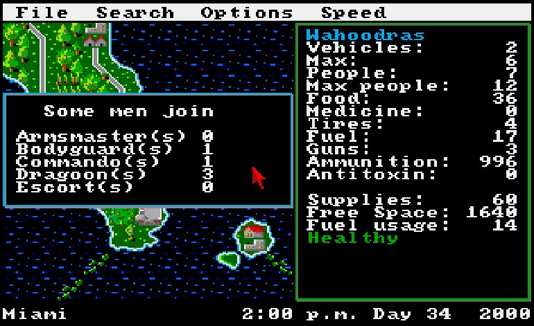 Roadwar 2000 retro game