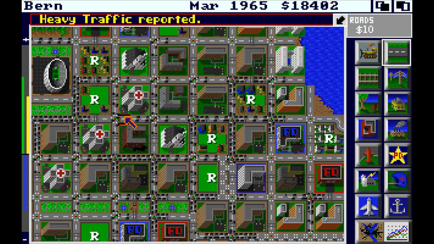 Sim City retro game