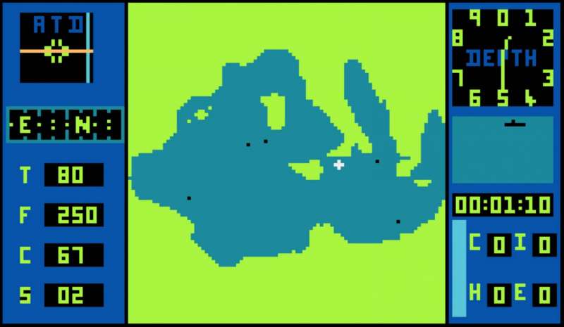 Submarine Commander retro game