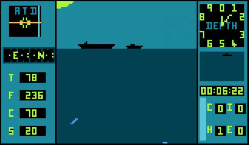Submarine Commander retro game