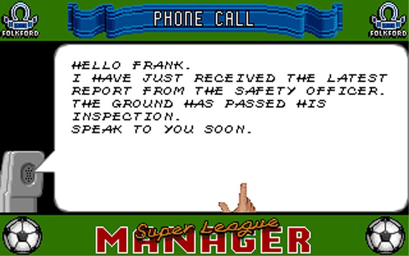 Super League Manager retro game