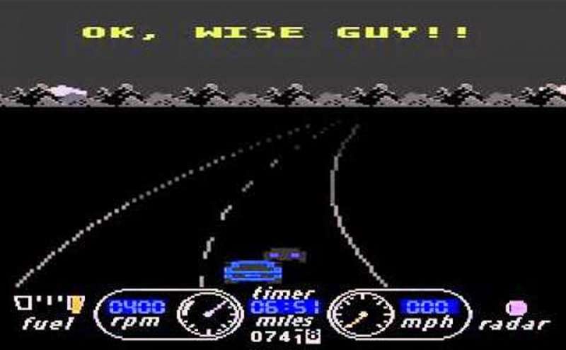The Great American Cross-Country Road Race retro game