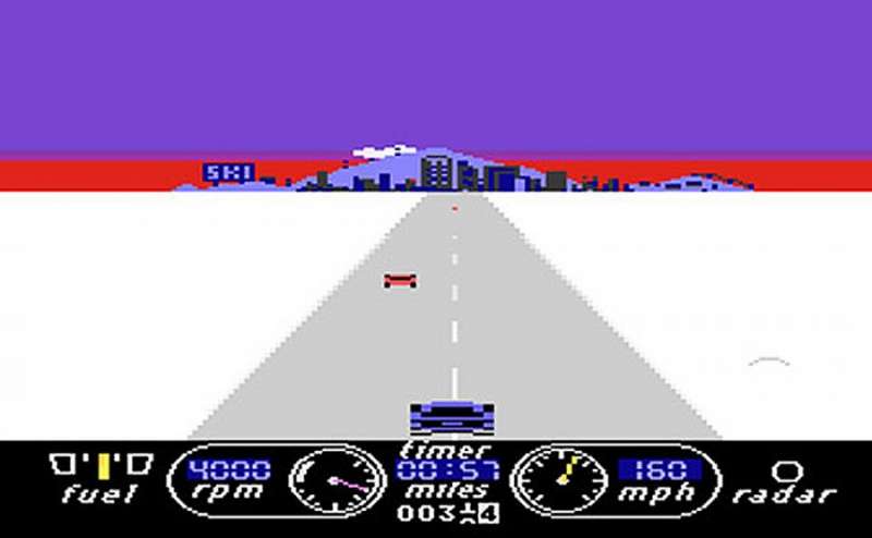 The Great American Cross-Country Road Race retro game