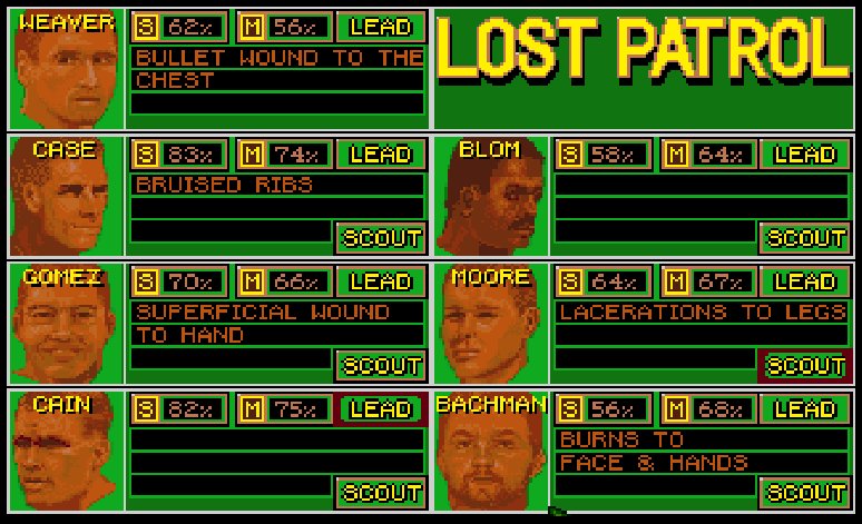 The Lost Patrol retro game