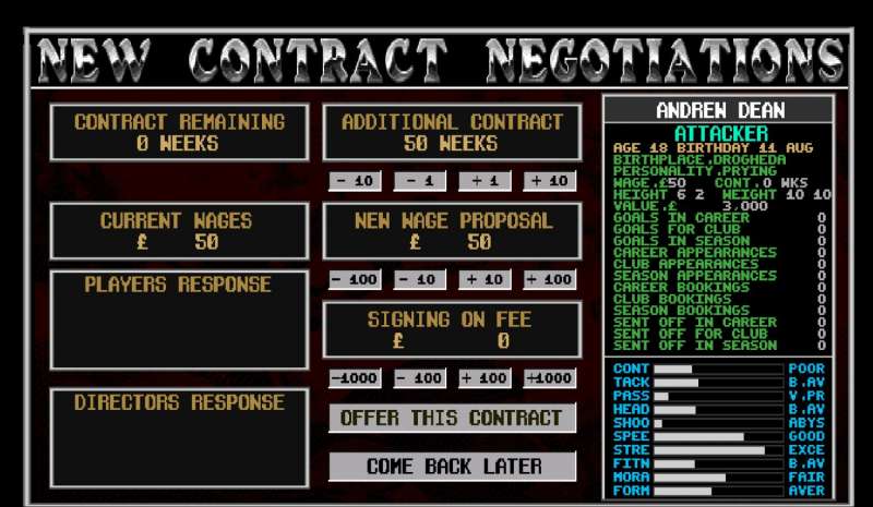 Top of the League retro game