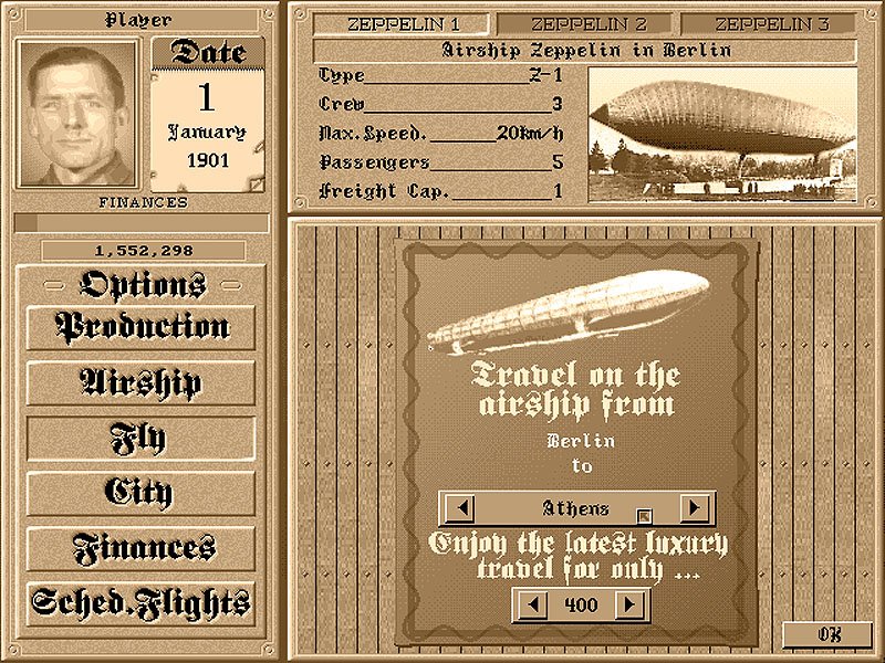 Zeppelin Giants of the Sky retro game