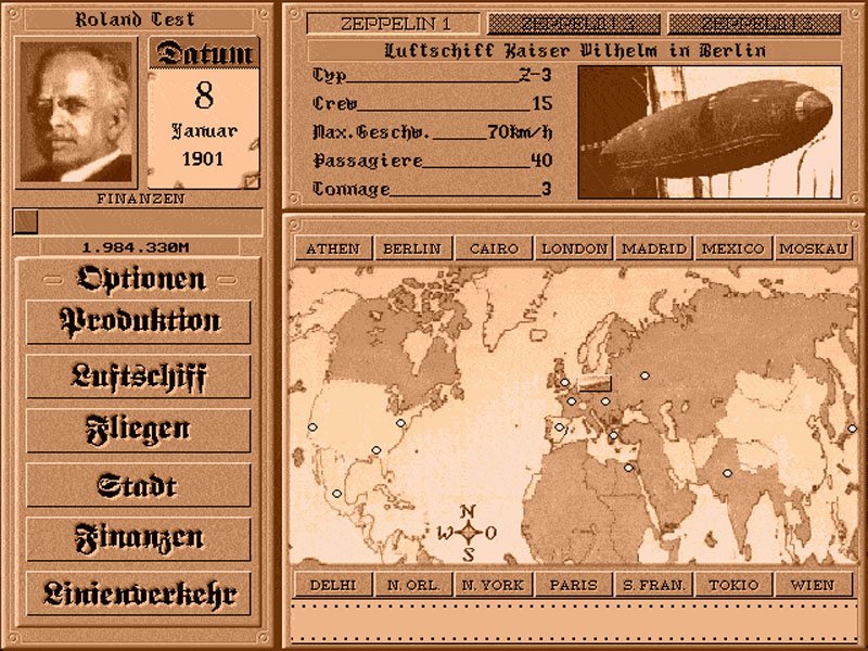 Zeppelin Giants of the Sky retro game