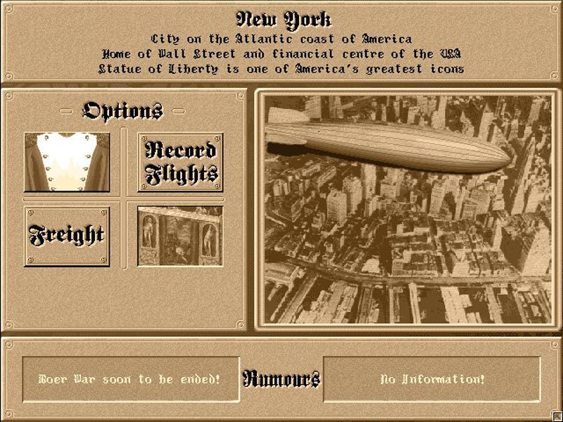 Zeppelin Giants of the Sky retro game