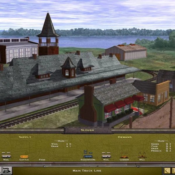Railroad Tycoon II retro game
