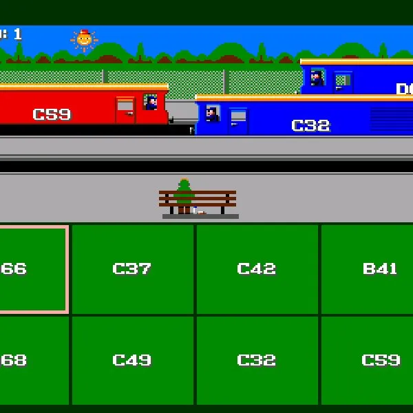 Sensible Train Spotting retro game